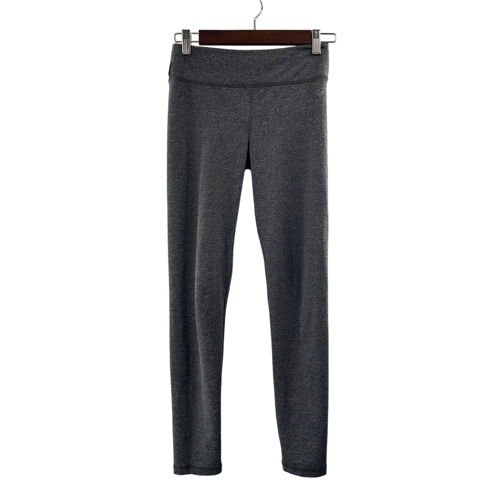 Justice Girls Gray Leggings Size 12 Polyester & Spandex Youth Athletic Stretch